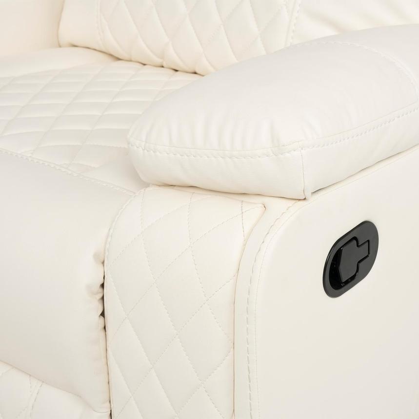 Maddox White Reclining Loveseat alternate image, 11 of 12 images.