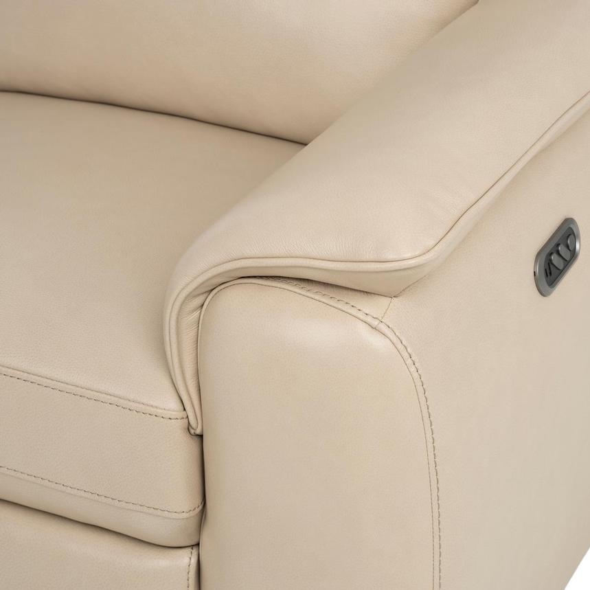 Promenade Beige Leather Power Reclining Sectional with 4PCS/2PWR  alternate image, 6 of 7 images.