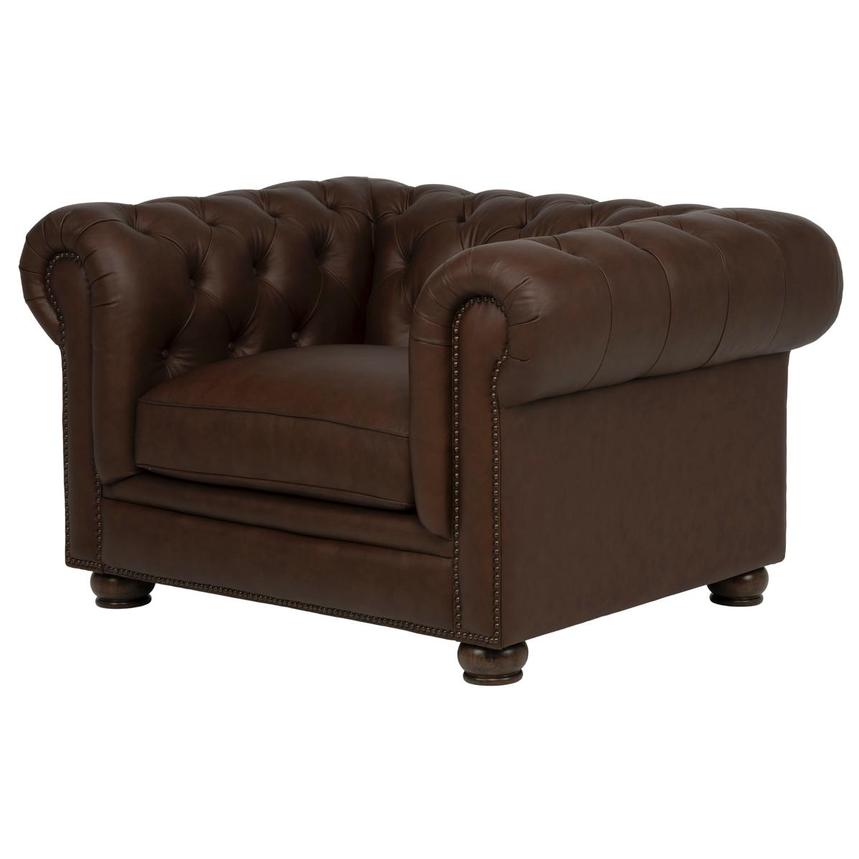Regency Leather Accent Chair  main image, 1 of 8 images.