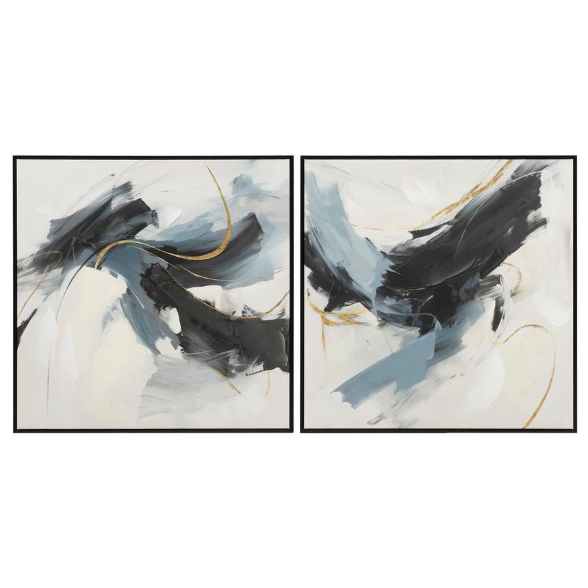 Midnight Current Canvas Wall Art Set of 2  main image, 1 of 6 images.