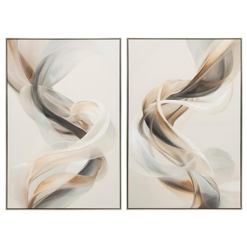 Silken Flow Canvas Wall Art Set of 2  main image, 1 of 7 images.