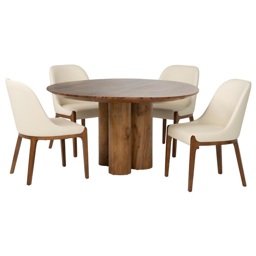 Fire 5-Piece Round Dining Set