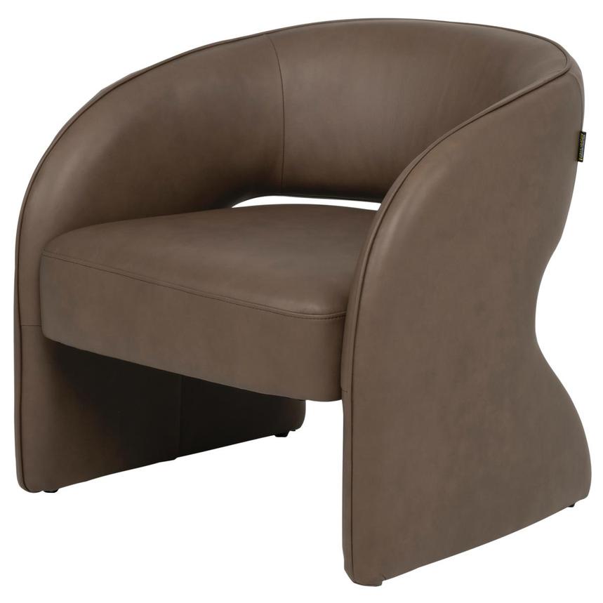Emerson Brown Leather Accent Chair