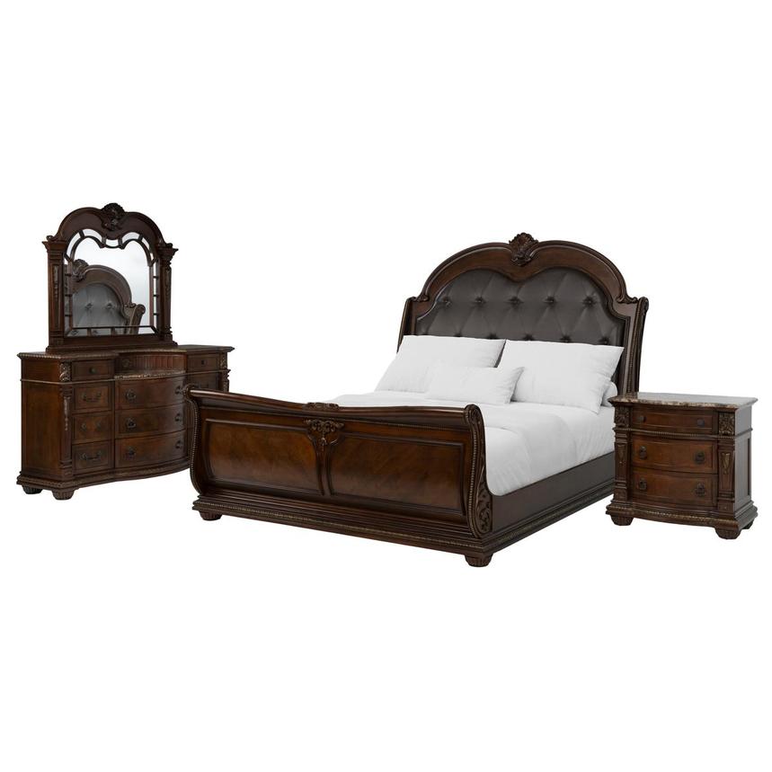 Coventry Brown 4-Piece King Bedroom Set main image, 1 of 5 images.