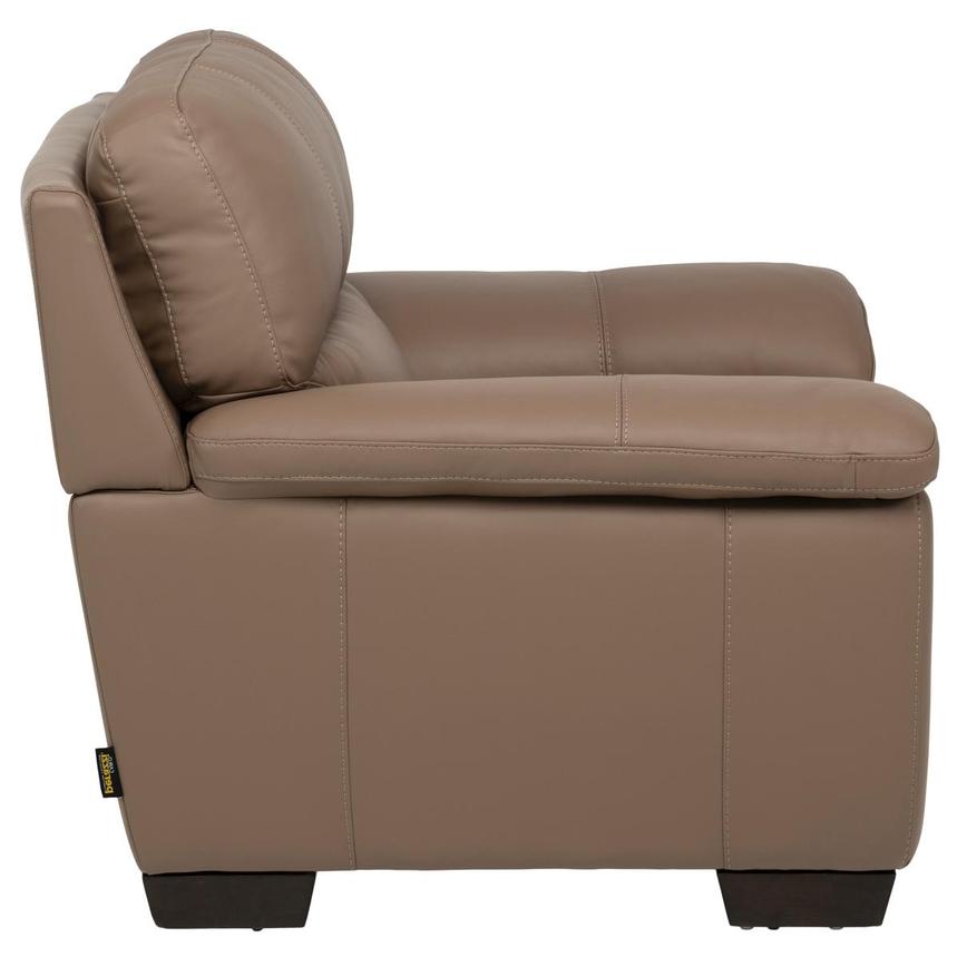 Jali Brown Leather Chair alternate image, 3 of 8 images.