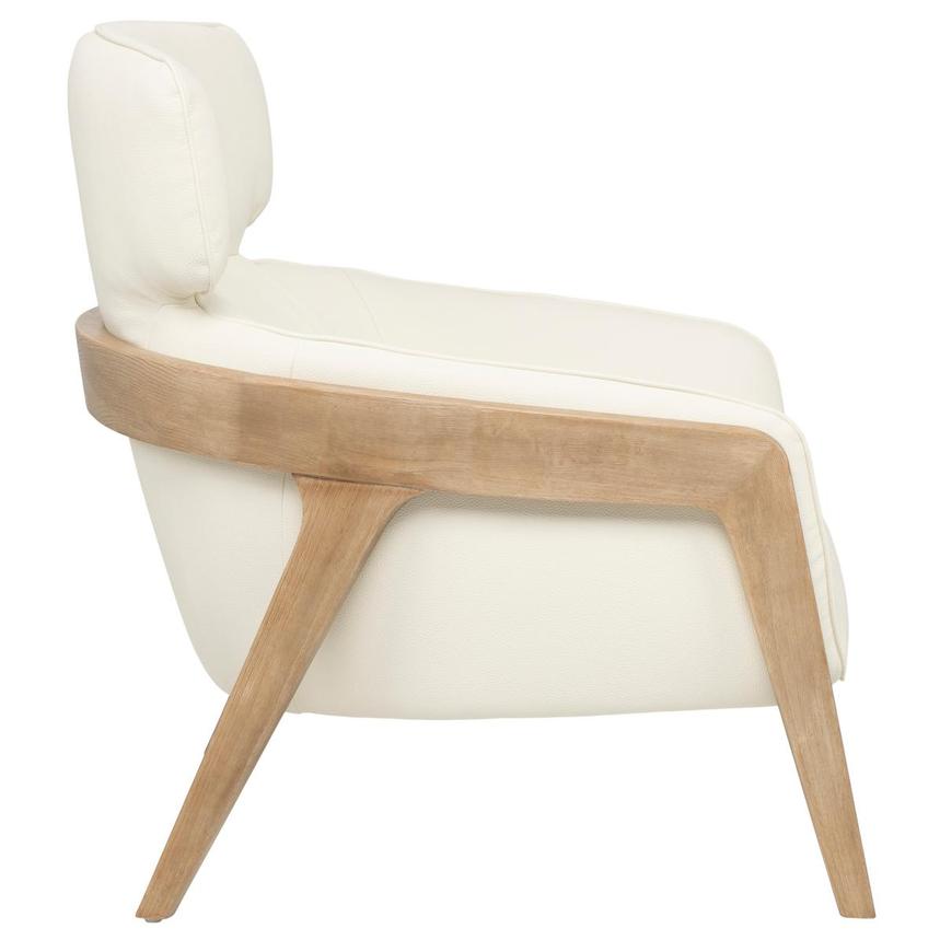 Irene White/Natural Accent Chair  alternate image, 3 of 9 images.