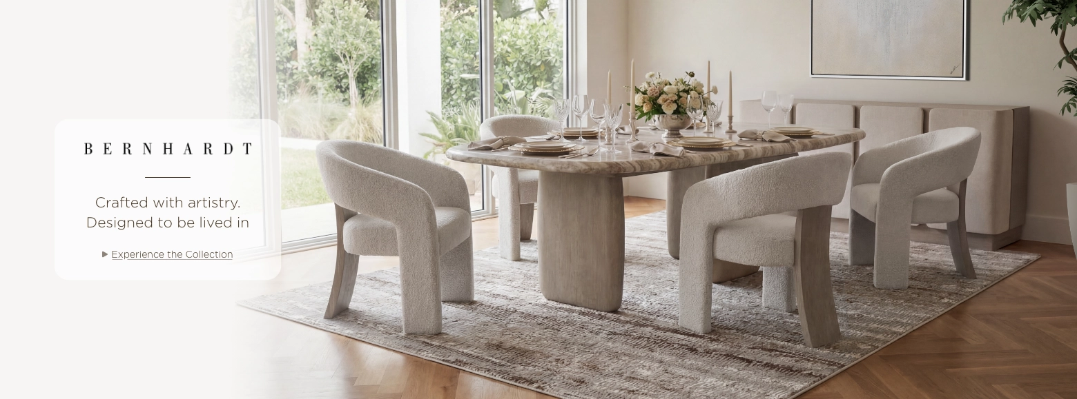 Bernhardt. Crafted with artistry. Designed to be live in.