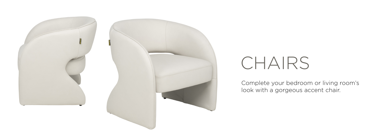 Chairs. Complete your bedroom or living room's look with a gorgeous accent chair.