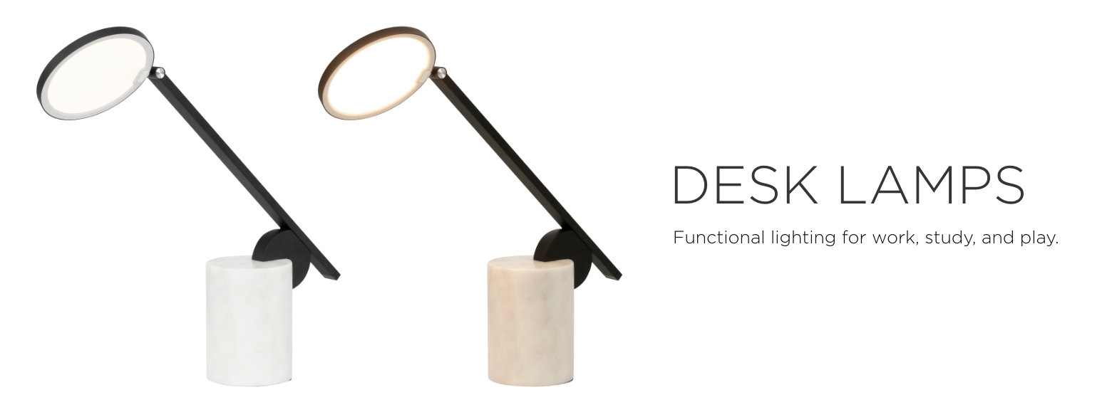 Desk LampsFunctional lighting for work, study, and play.