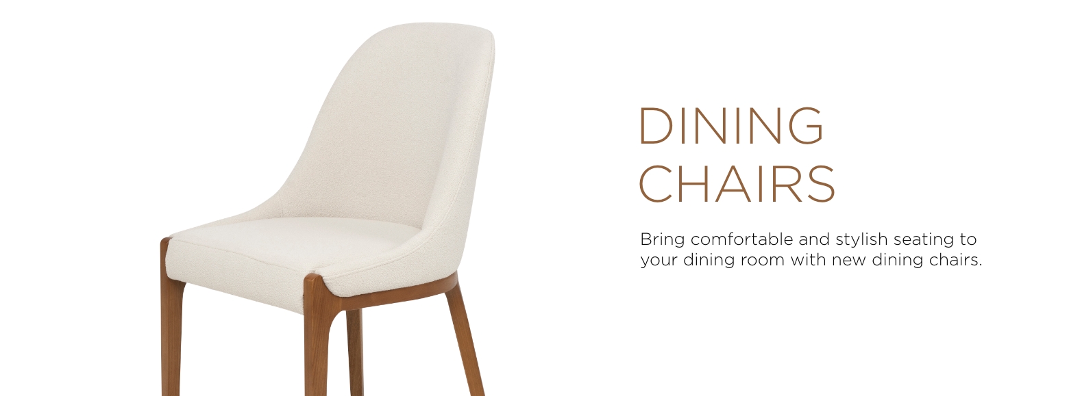 Dining chairs. Bring comfortable and stylish seating to your dining room with new dining chairs.