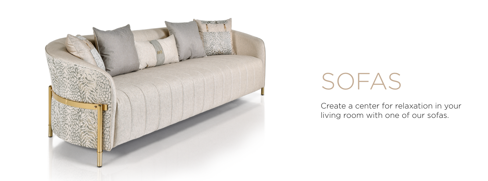 Sofas. Create a center for relaxation in your living room with one of our sofas.