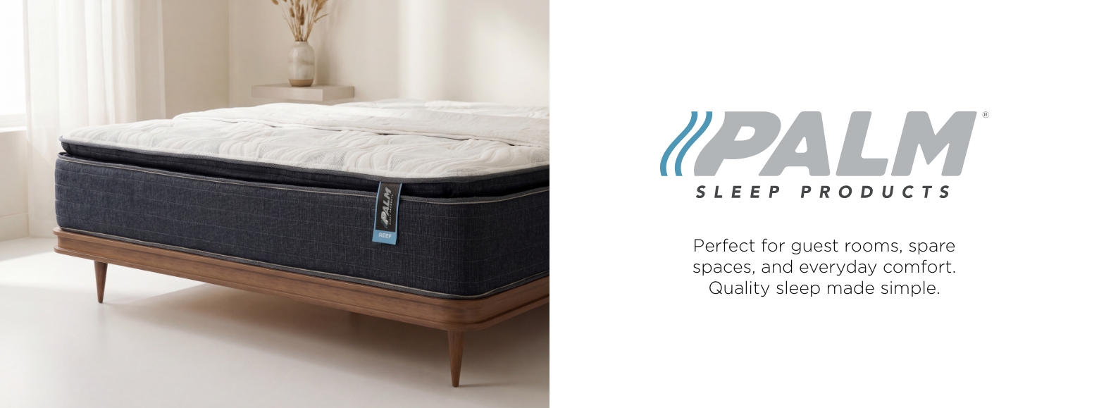Palm
Sleep productsPerfect for guest rooms, spare spaces, and everyday comfort. Quality sleep made simple.