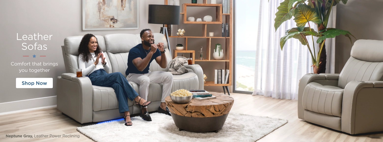 Leather Sofas. Comfort that brings you together. Shop Now.