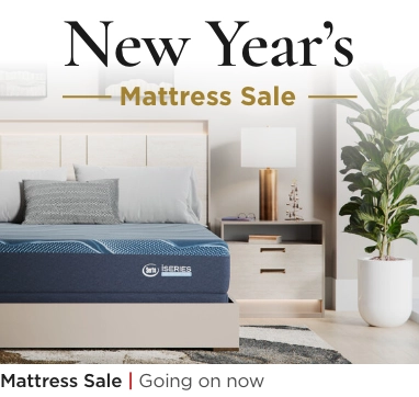 New Year's Mattress Sale. Mattress Sale. Going on now.