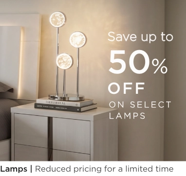 Lamps. Reduced pricing for a limited time.