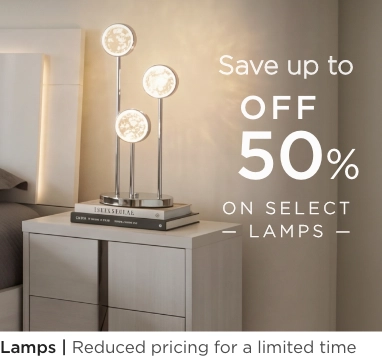 Lamps. Reduced pricing for a limited time.