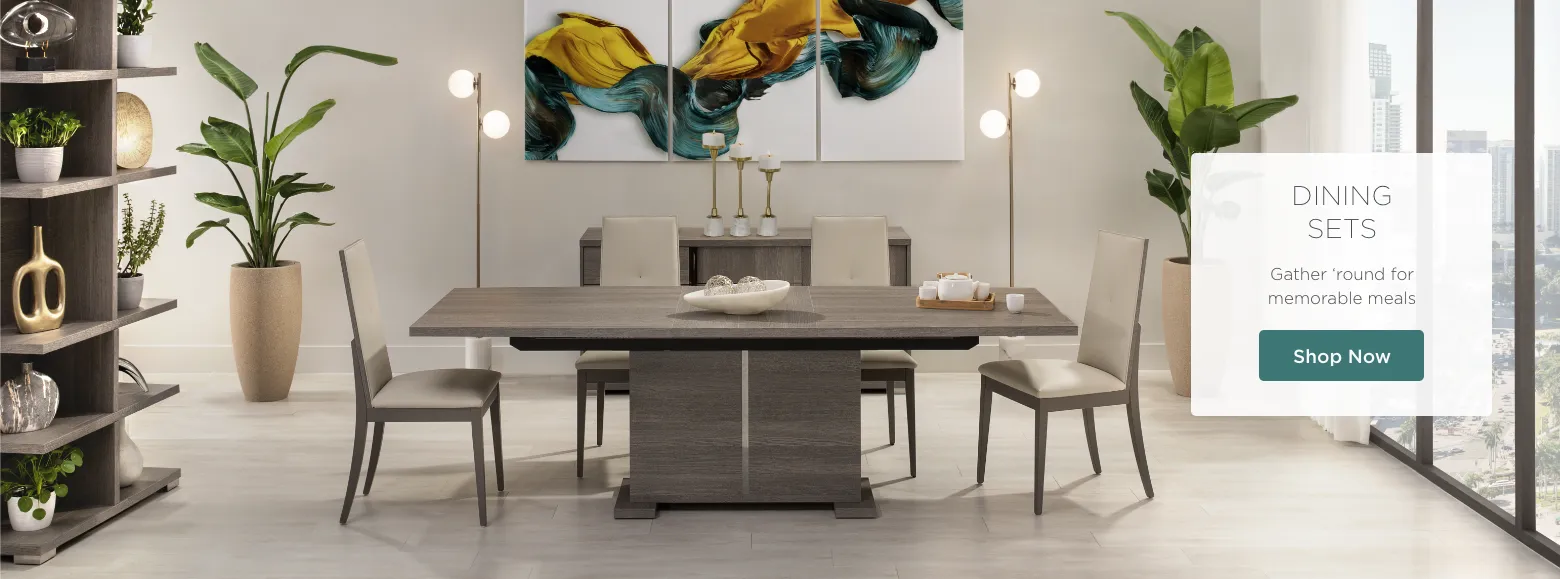 Dining Sets. Gather 'round for memorable meals. Shop Now